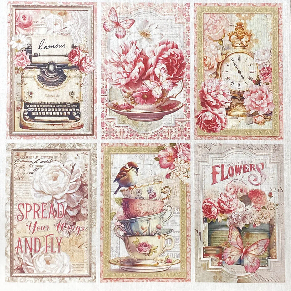 Ciao Bella Timeless Moments 6x6 Inch Deluxe Paper Silver (5pcs) - Image 3
