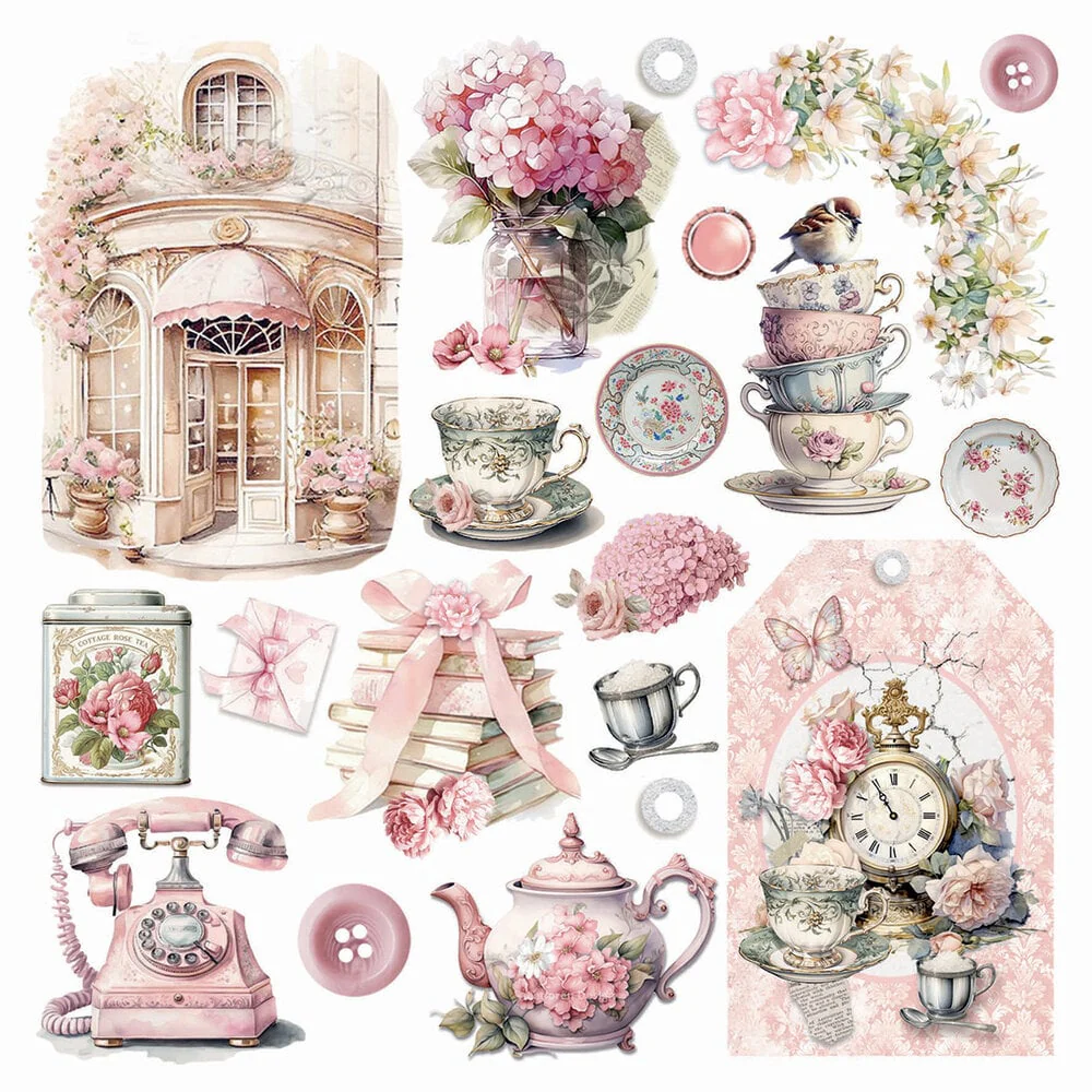 Ciao Bella Timeless Moments 6x6 Inch Vellum Fussy Cut (6pcs) - Image 3