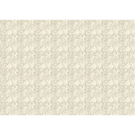 Ciao Bella Tissue Paper 69x49cm Antique Linen Lace - Image 2