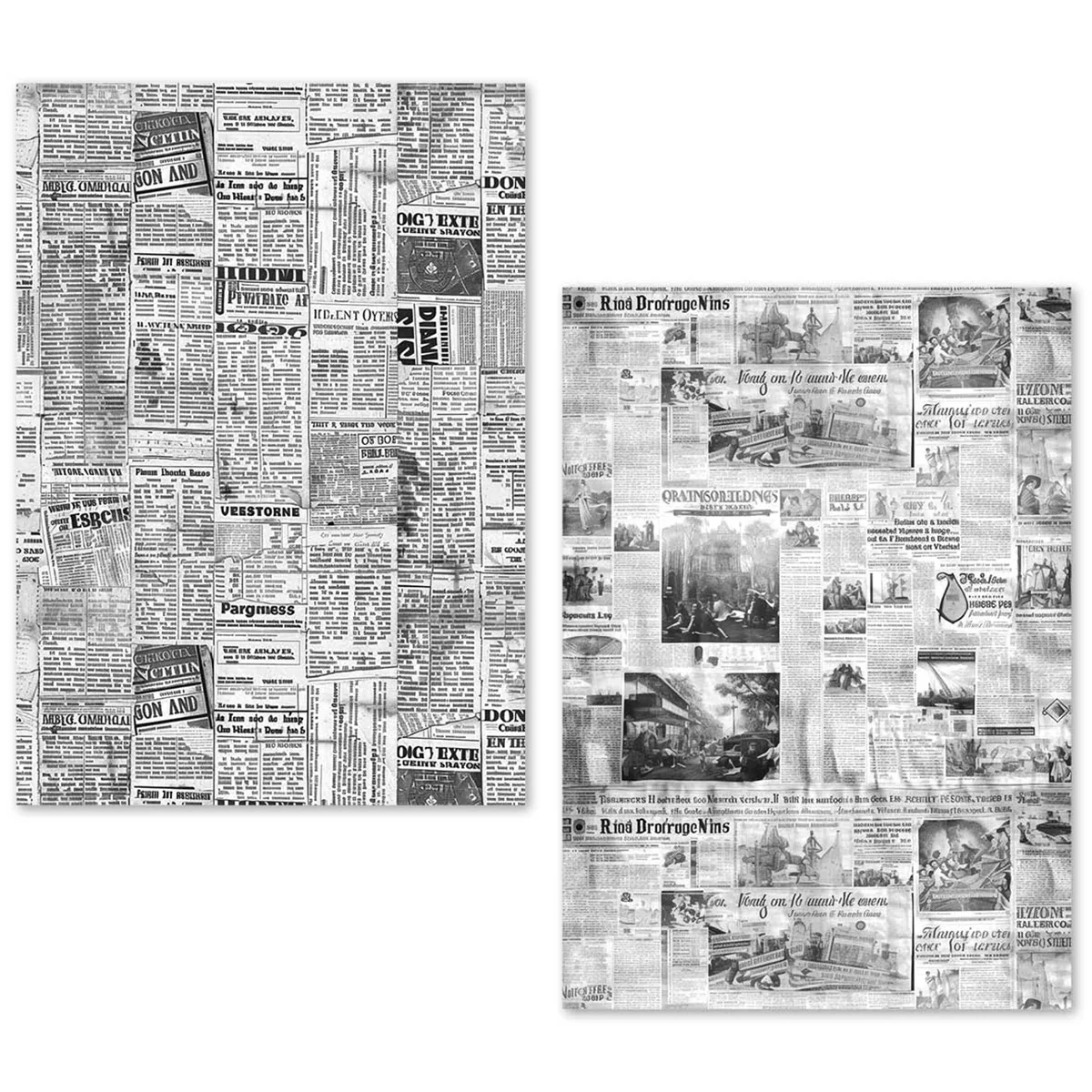 Ciao Bella Tissue Paper Set A5 Newspapers (24pcs) - Image 14