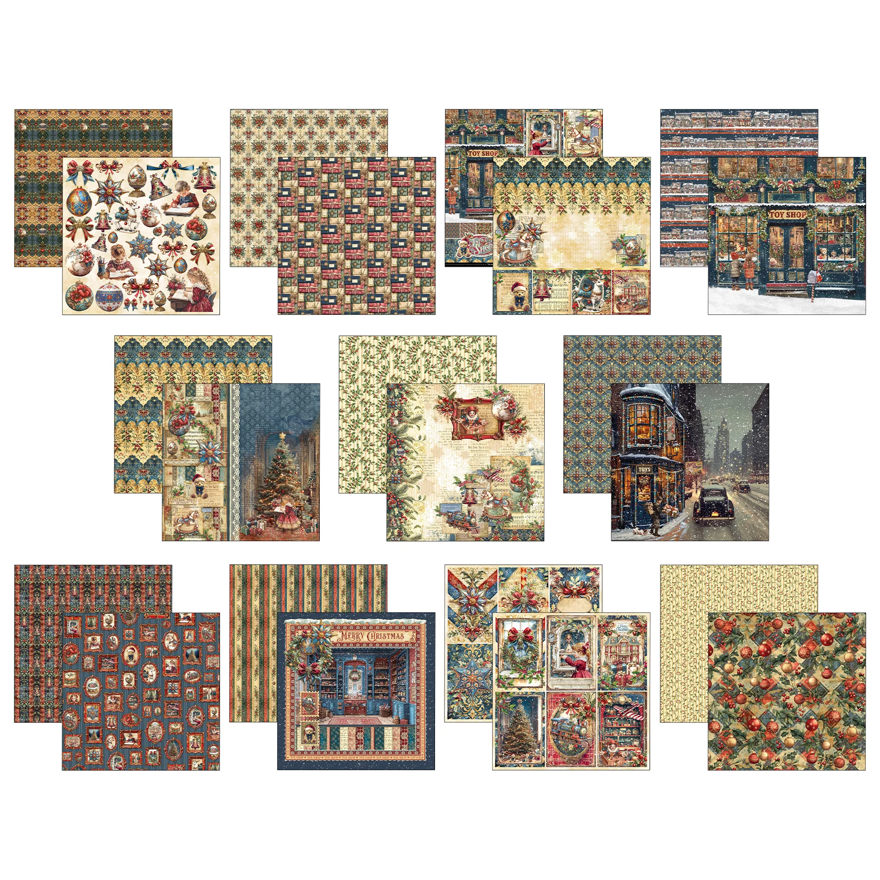 Ciao Bella Toy Shop 12x12 Inch Paper Pad (12pcs) - Image 2