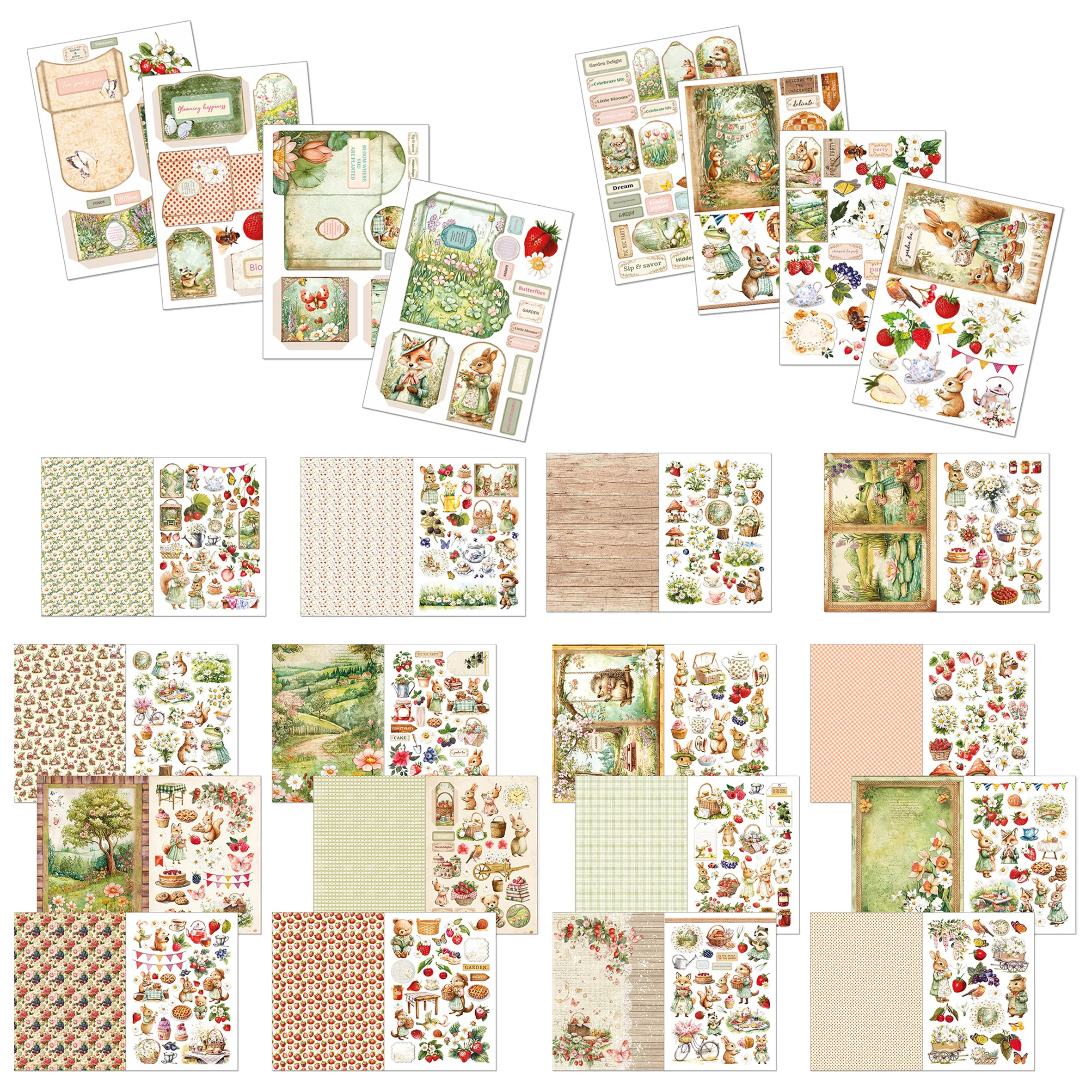 Ciao Bella Woodland Party A4 Junk Journal Ephemera Book (32pcs) - Image 2