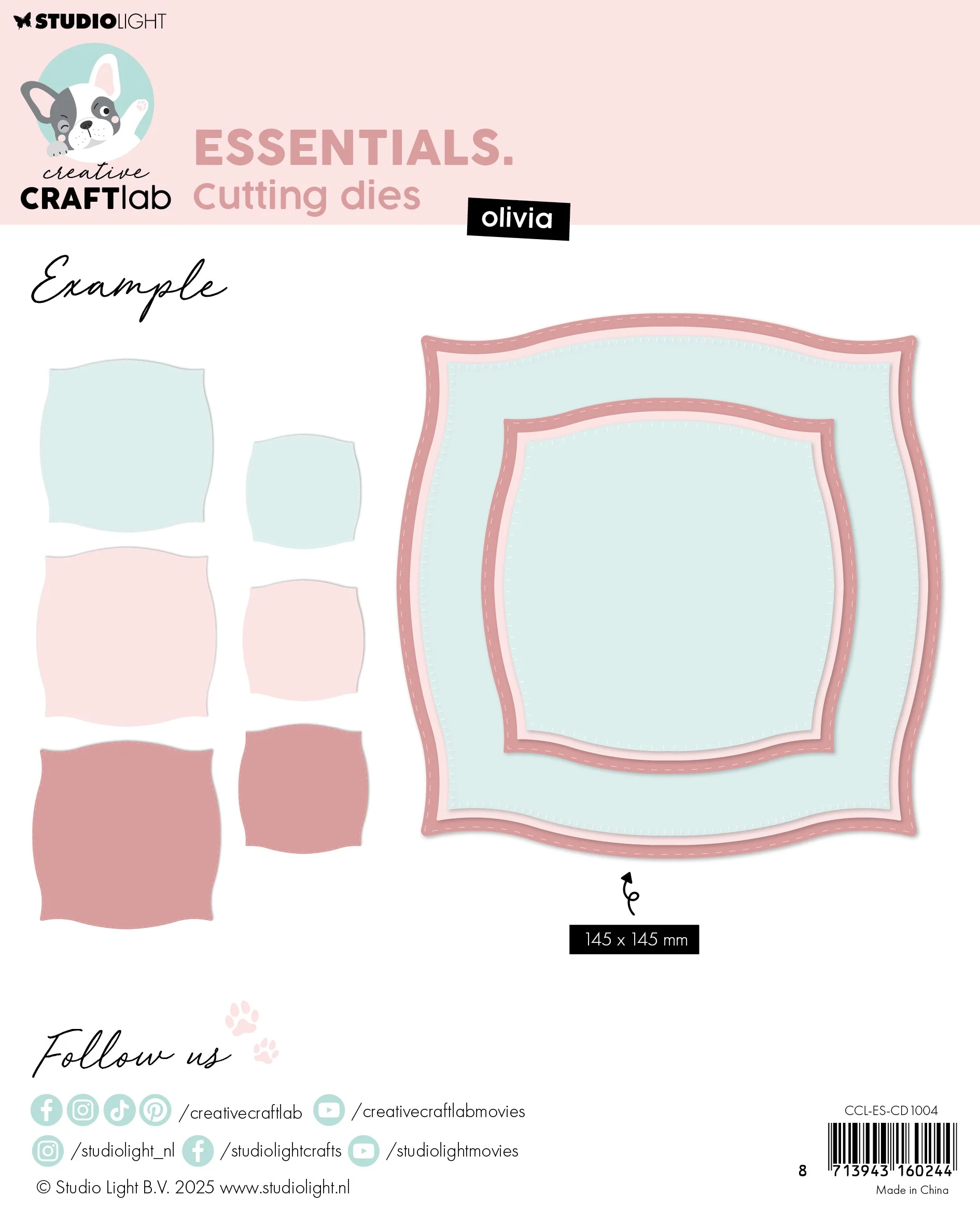 Creative Craftlab Essentials Cutting Dies - Olivia & Nested Circles Hearts - Image 3