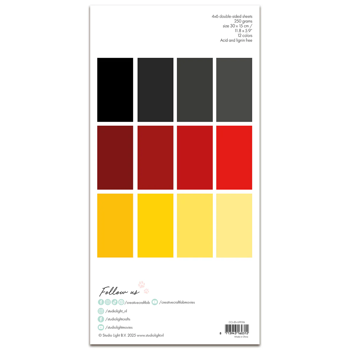 Creative Craftlab Essentials Unicolor Paper Pad - Bees & Bugs - Image 3