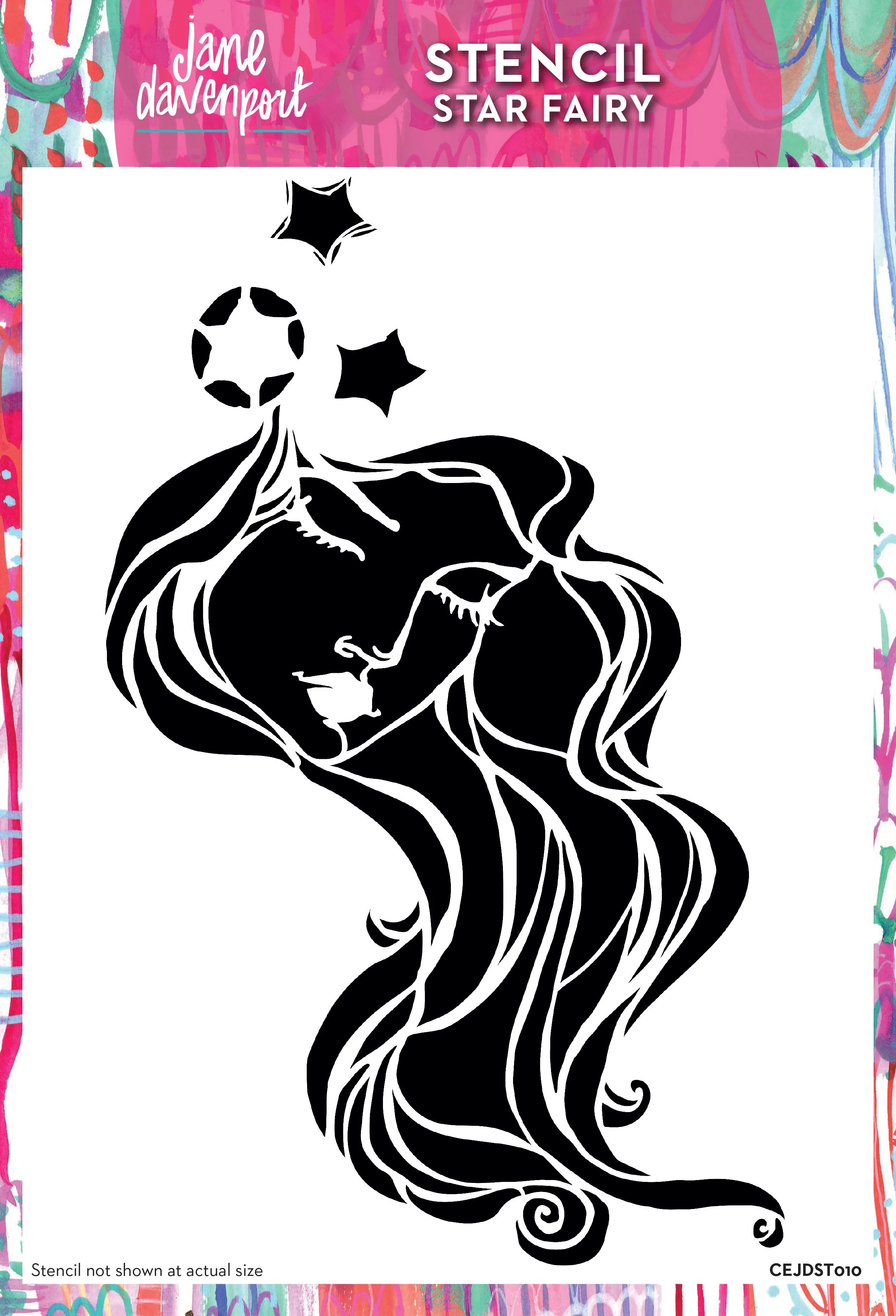 Creative Expressions Jane Davenport Star Fairy 8 in x 12 in Stencil