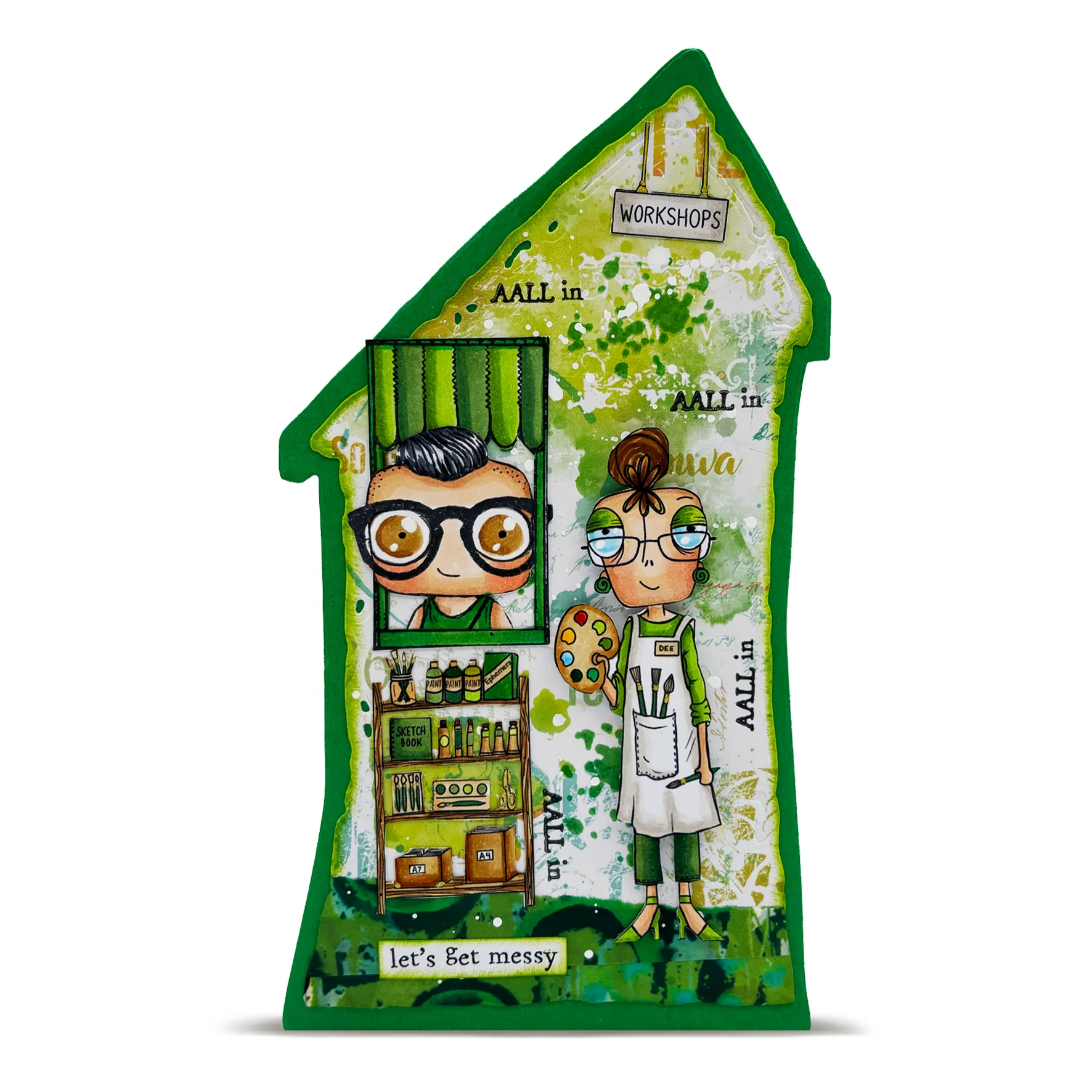 DI-99 - Die-Cutting Die Set - Topsy-Turvy Home - Image 58