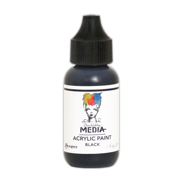 Ranger Dina Wakley Media Acrylic Paint Black