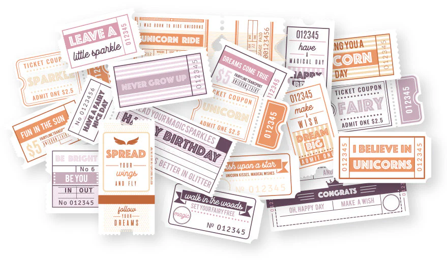 Dutch Doobadoo Woodland Springs Die-Cuts Tickets (18pcs) - Image 2