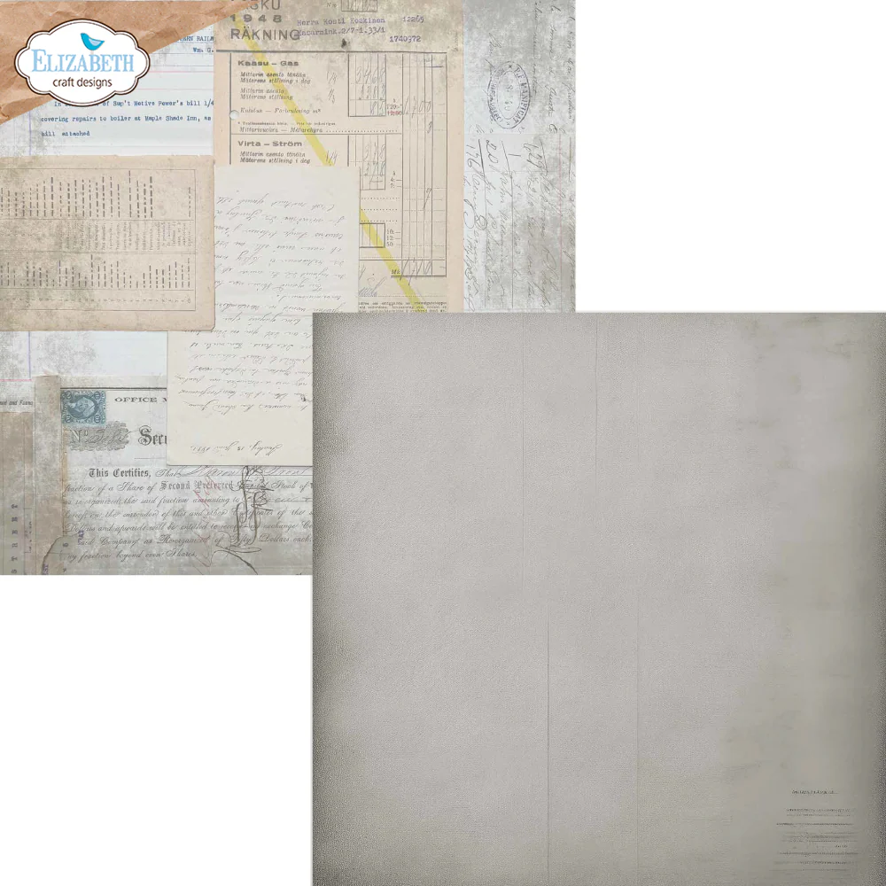 Elizabeth Craft Designs Beautifully Worn 12x12 Inch Patterned Cardstock Backgrounds Volume 5 by Devid Roodenburg - Image 7