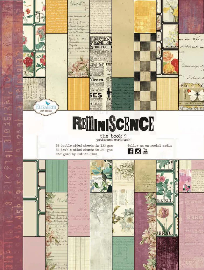 Elizabeth Craft Designs Bonanical Blend - Cardstock Book Reminiscence the Book 9 - Image 2