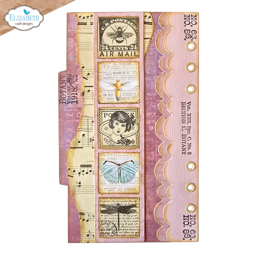 Elizabeth Craft Designs Bonanical Blend - Stamps Postage Stamps 3 - Image 2