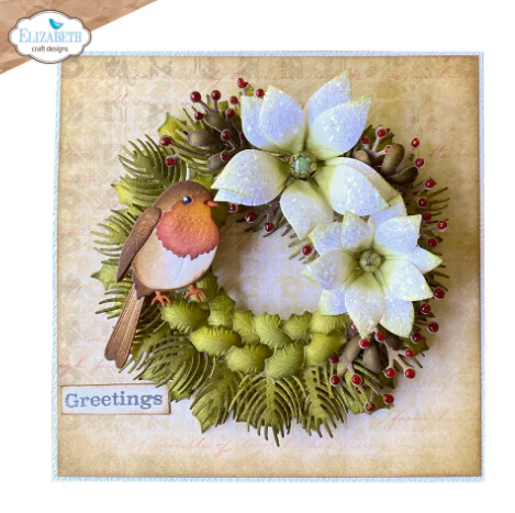 Elizabeth Craft Designs Festive Holly - Die Holiday Wreath - Image 4