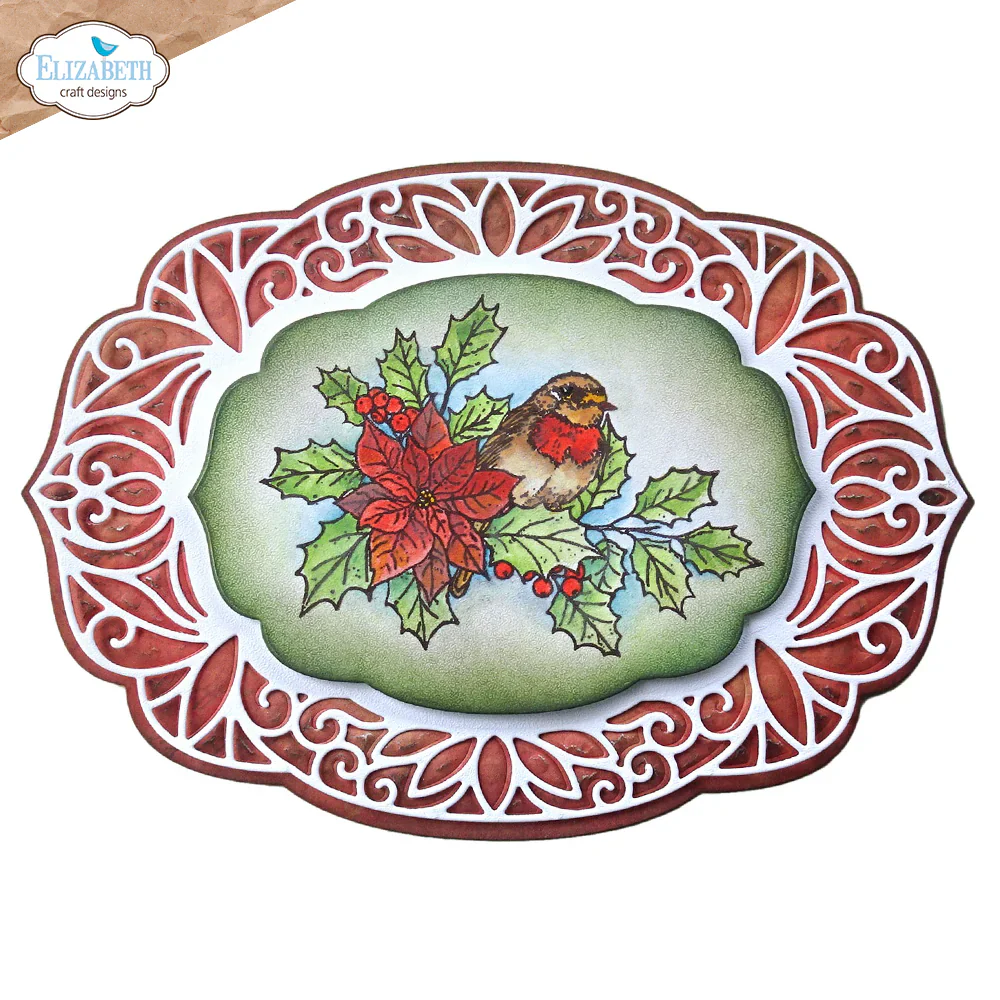 Elizabeth Craft Designs Festive Holly - Stamps Festive Holly Sentiments - Image 5