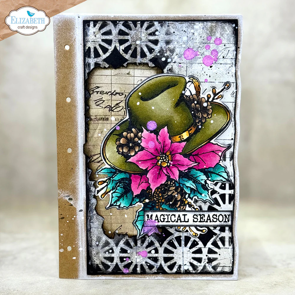 Elizabeth Craft Designs Golden Season - Deck the Halls Stamp and Die Set - Image 4