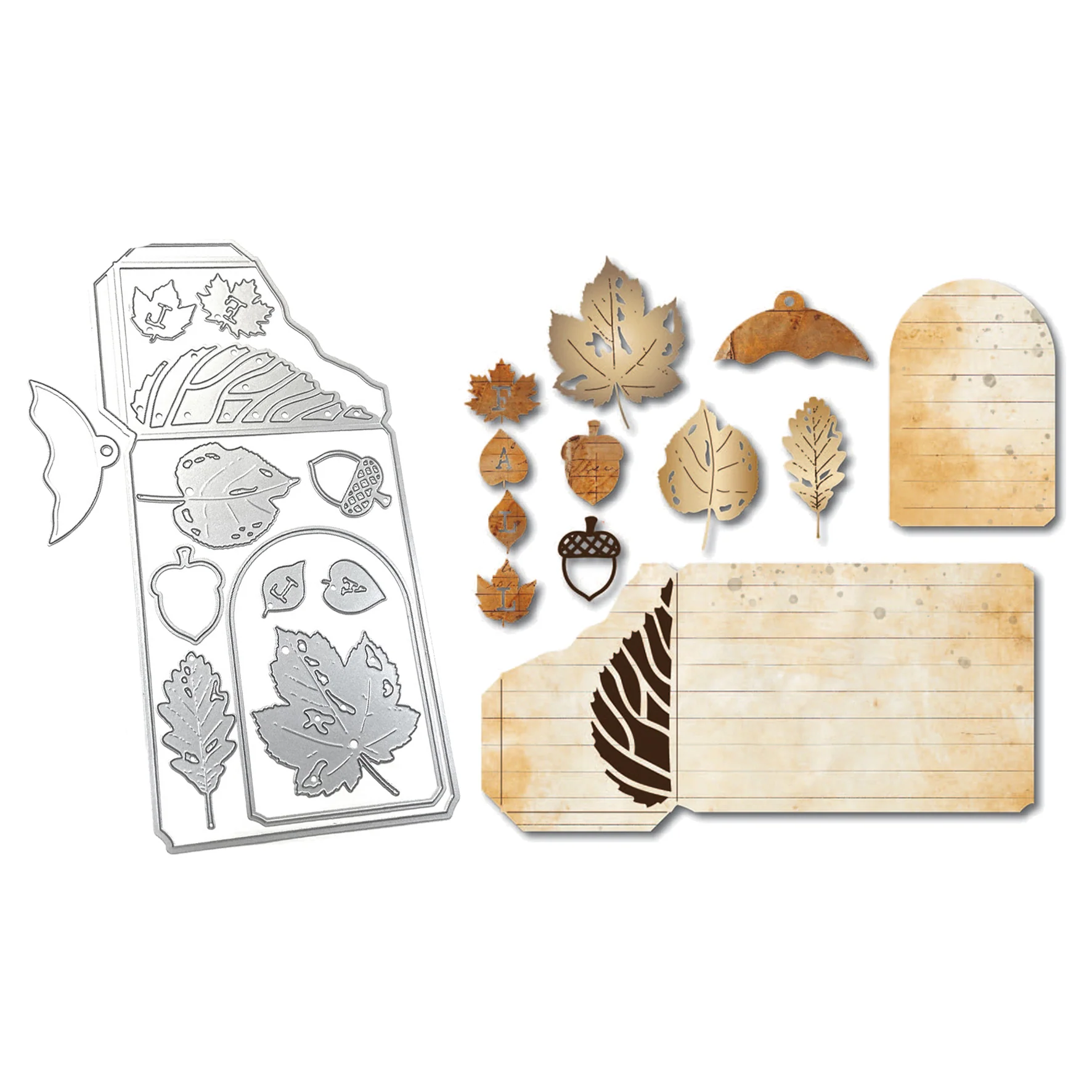 Elizabeth Craft Designs Golden Season - Die Fall Leaves
