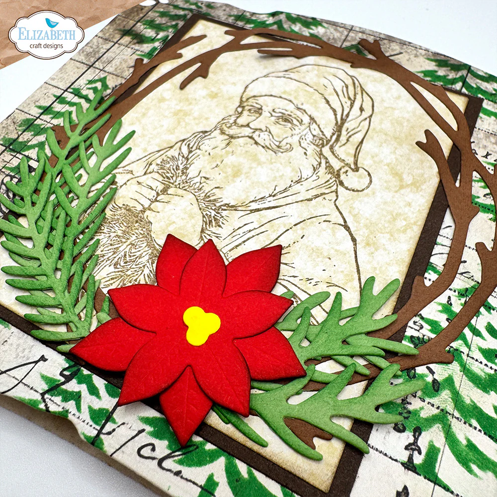 Elizabeth Craft Designs Golden Season - Stamps Santa - Image 3