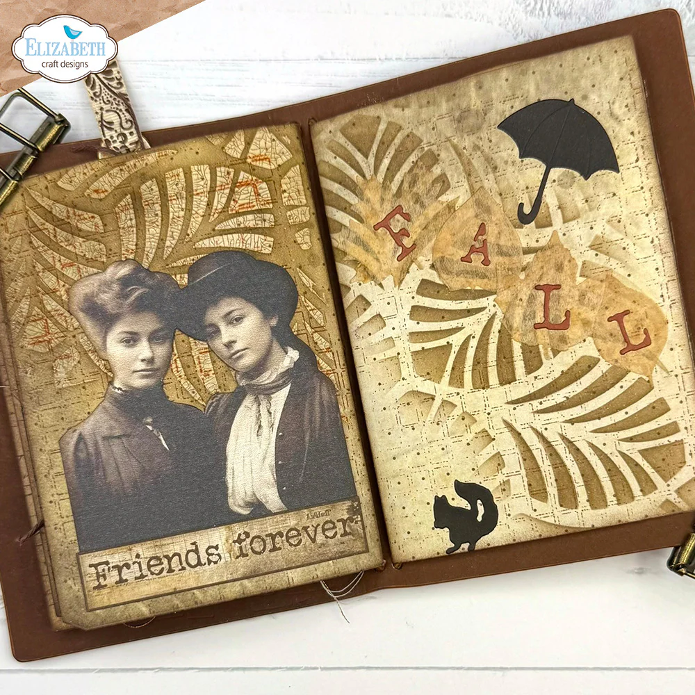 Elizabeth Craft Designs Golden Season - Stencil Journal Stencils 9 - Image 3