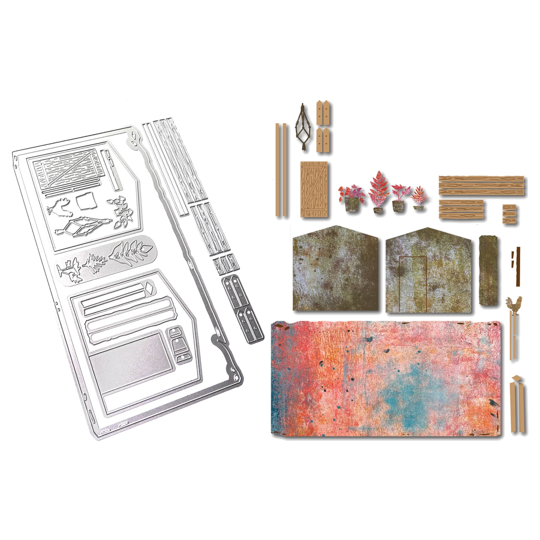 Elizabeth Craft Designs In the Garden Die Shed