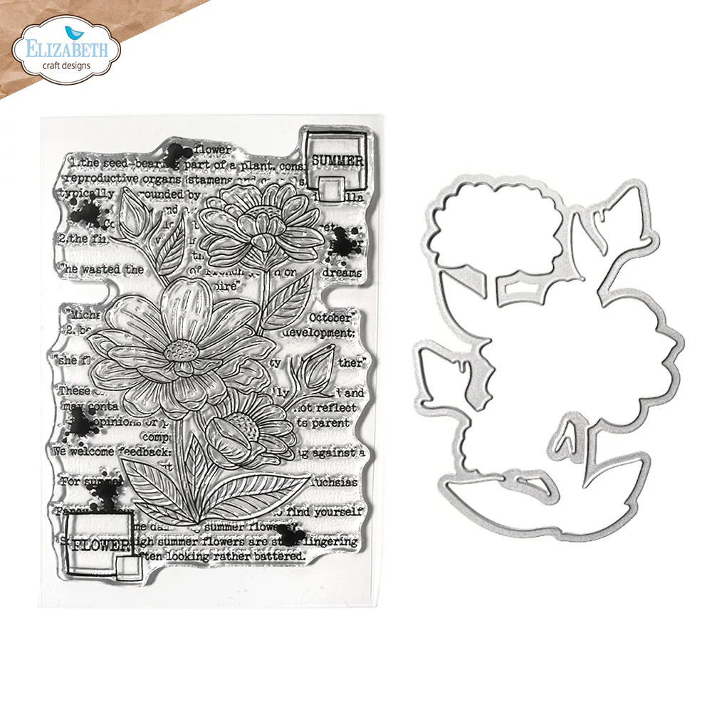 Elizabeth Craft Designs In the Garden Stamp and Die Set Summer Flower