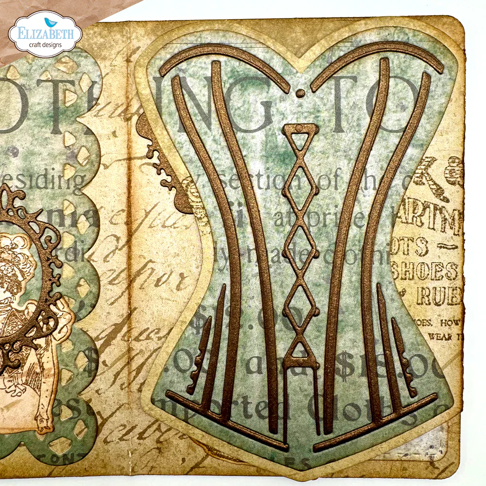 Elizabeth Craft Designs Mr. & Mrs. Dies Laced Up - Image 5