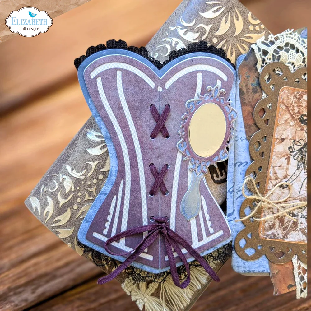 Elizabeth Craft Designs Mr. & Mrs. Dies Laced Up - Image 6