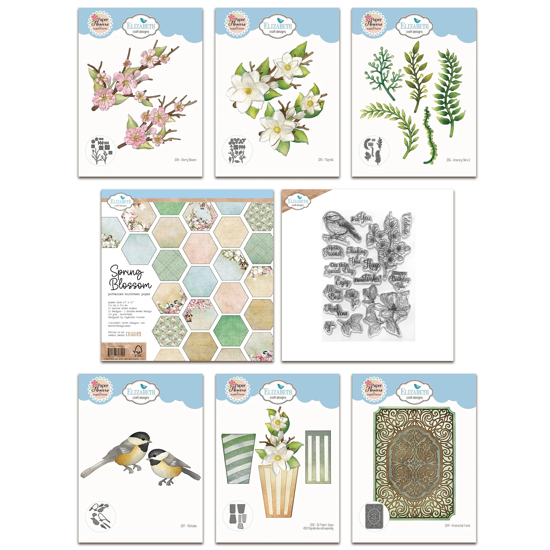 Elizabeth Craft Designs Spring Blossom Complete Collection