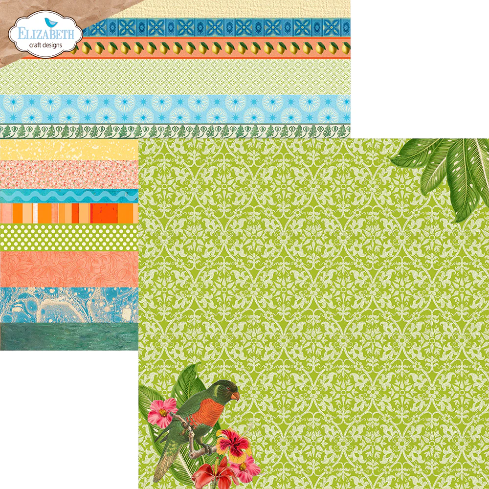 Elizabeth Craft Designs Sunny Days 12x12 Inch Patterned Cardstock Paper Colorful Collective - Image 2