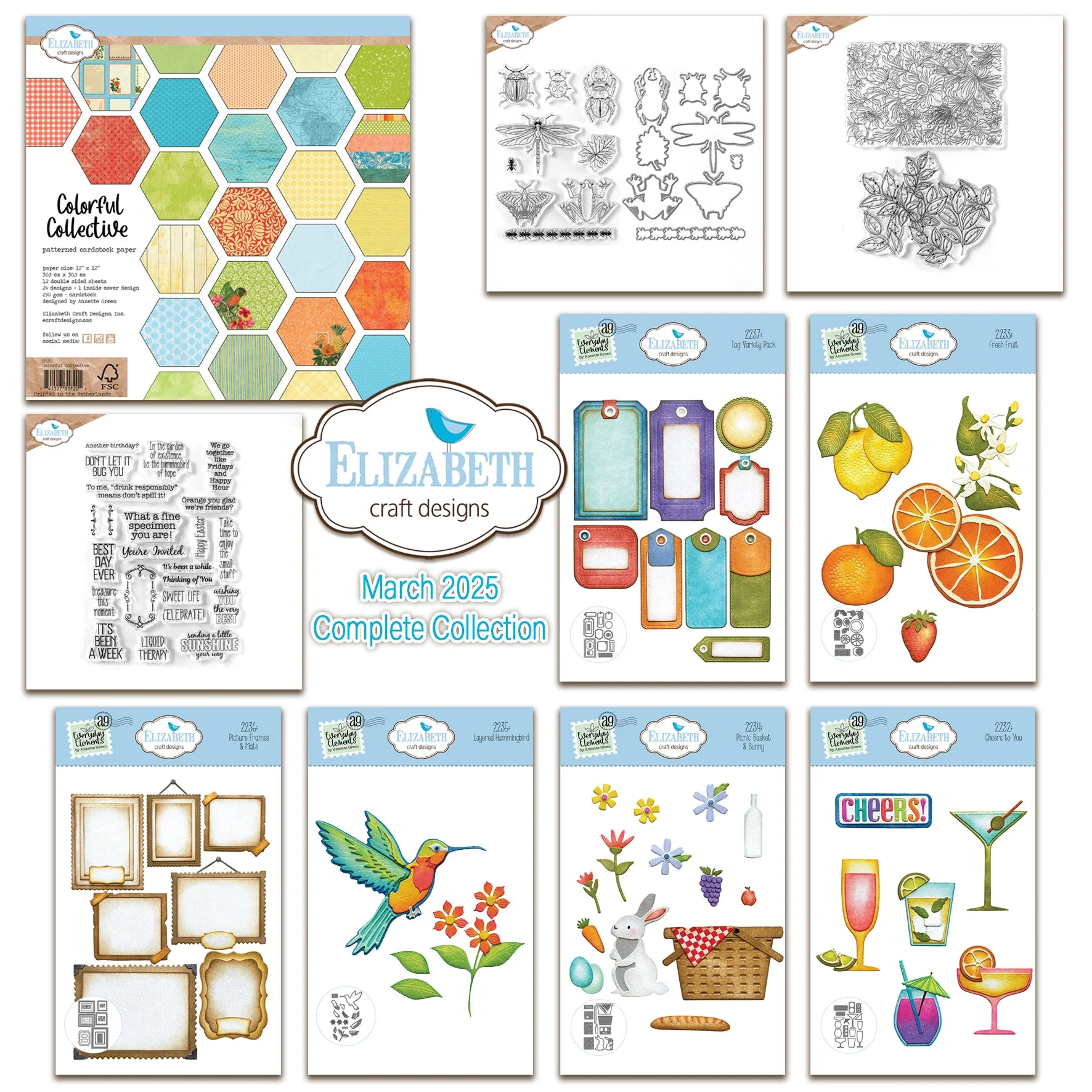 Elizabeth Craft Designs Sunny Days Complete Collection