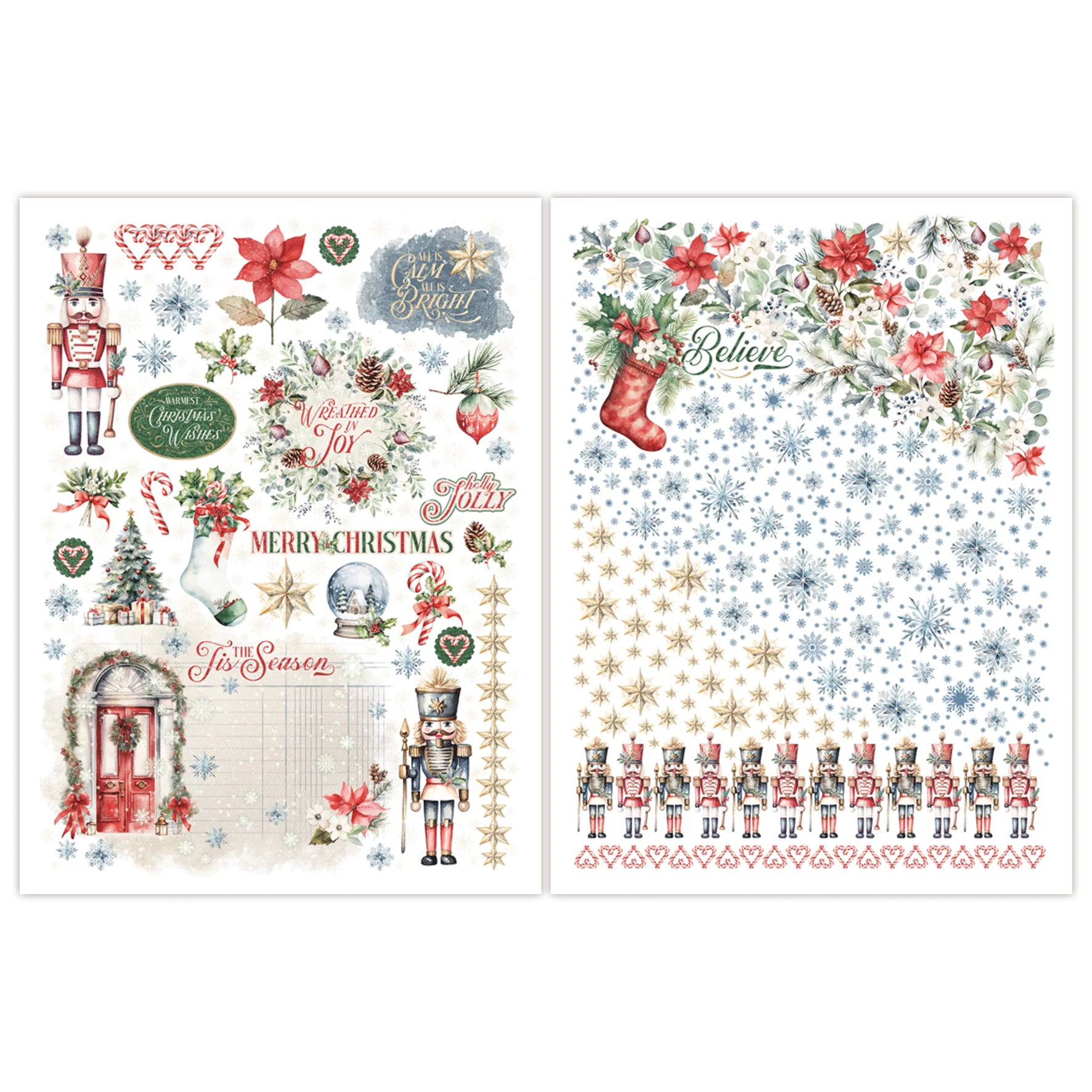 Graphic 45 Deck the Halls Rub-On Transfers - Image 2