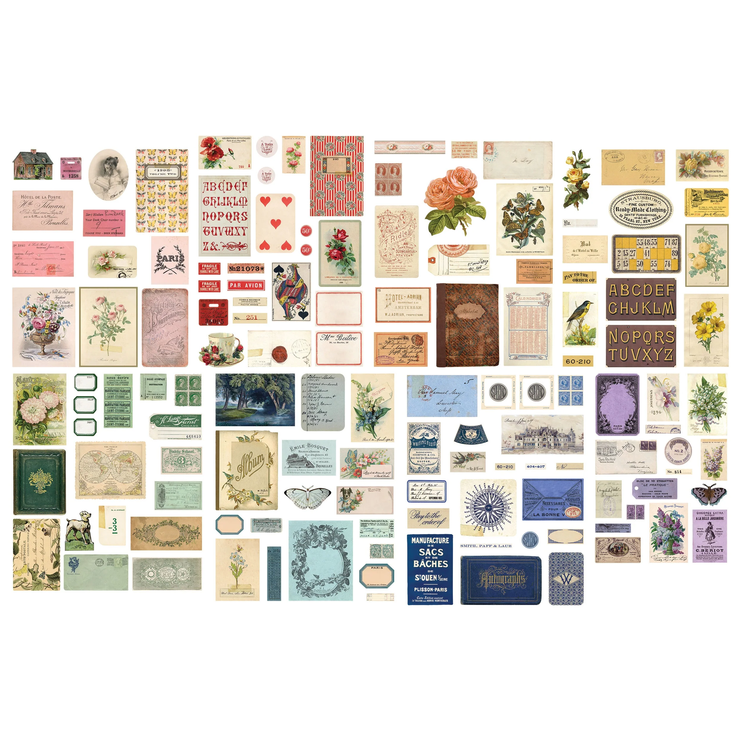 Idea-ology Tim Holtz Ephemera Pack 136 Pcs - Palette - Image 2