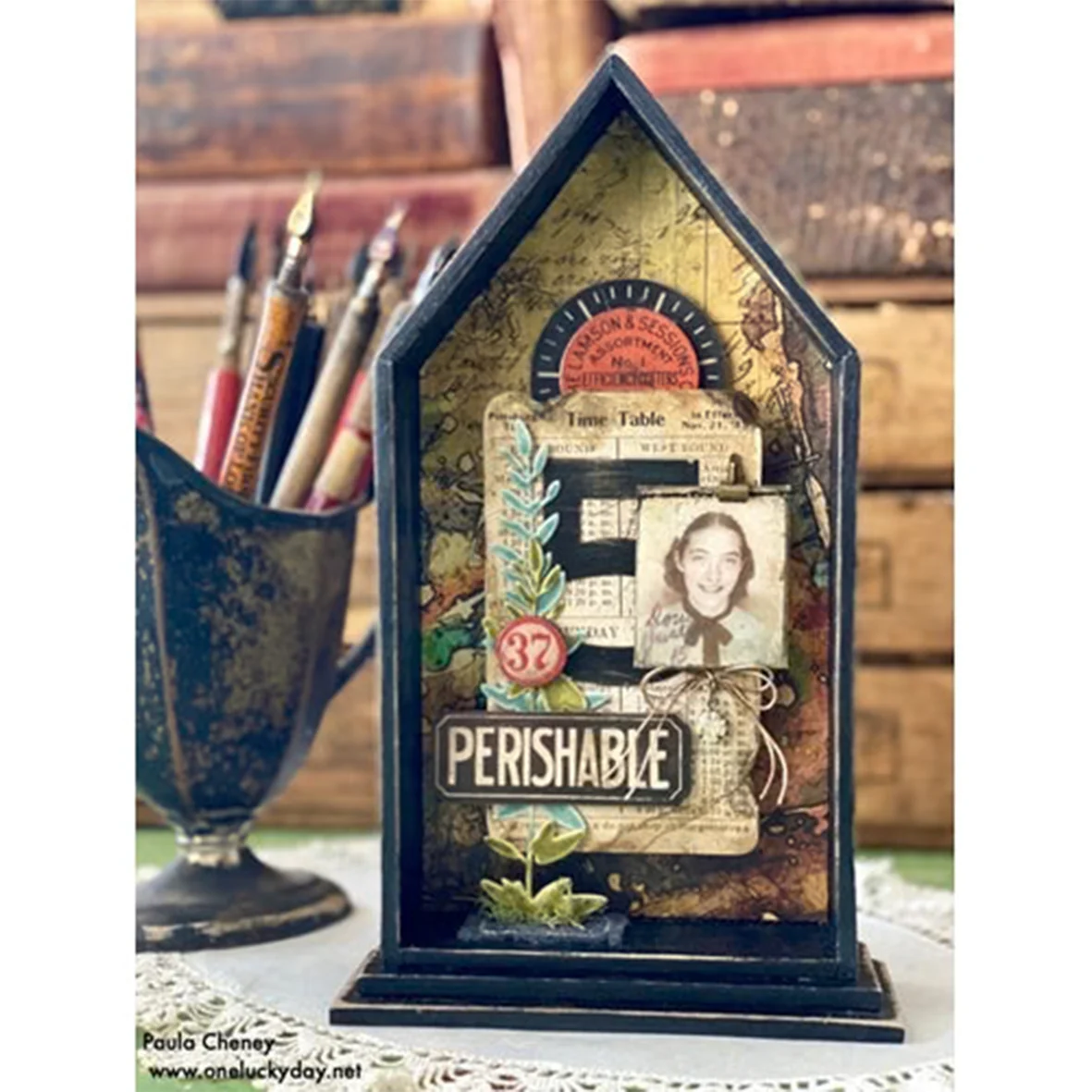 Idea-ology Tim Holtz Metal Adornments 12 Pcs - Antiqued Gems - Image 2