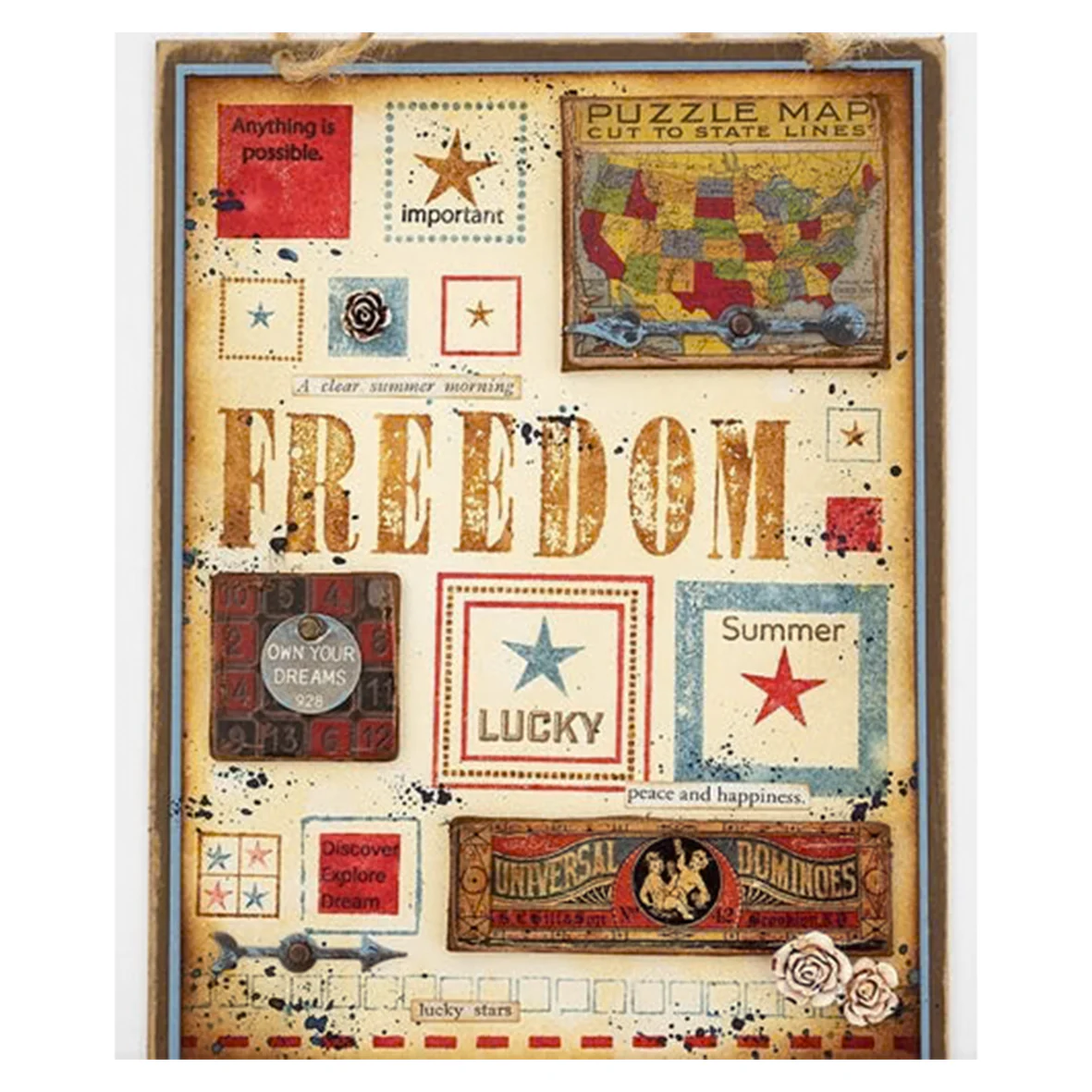 Idea-ology Tim Holtz Metal Adornments 18 Pcs - Thought Tokens - Image 3