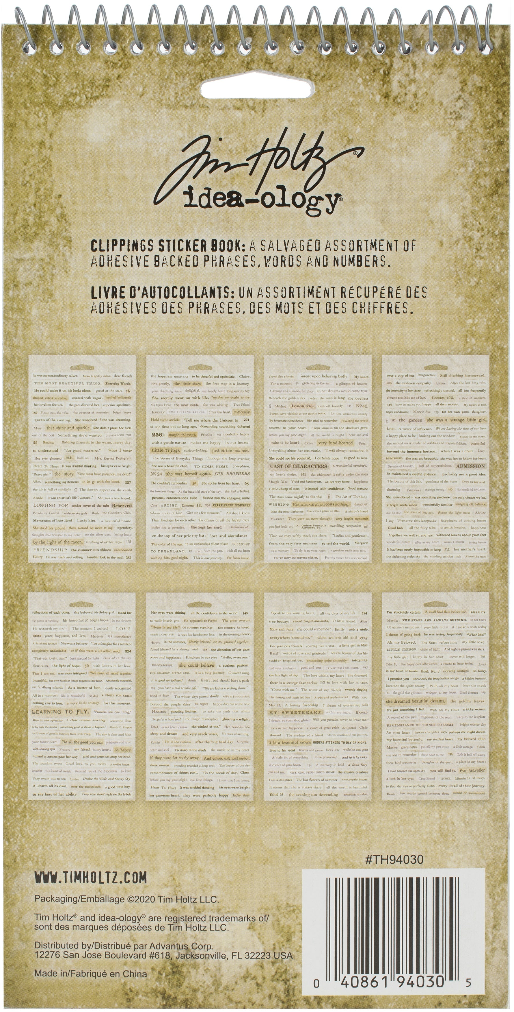 Idea-ology Tim Holtz Sticker Book 4.5"x8.75" - Clippings - 622 Pcs - Image 2