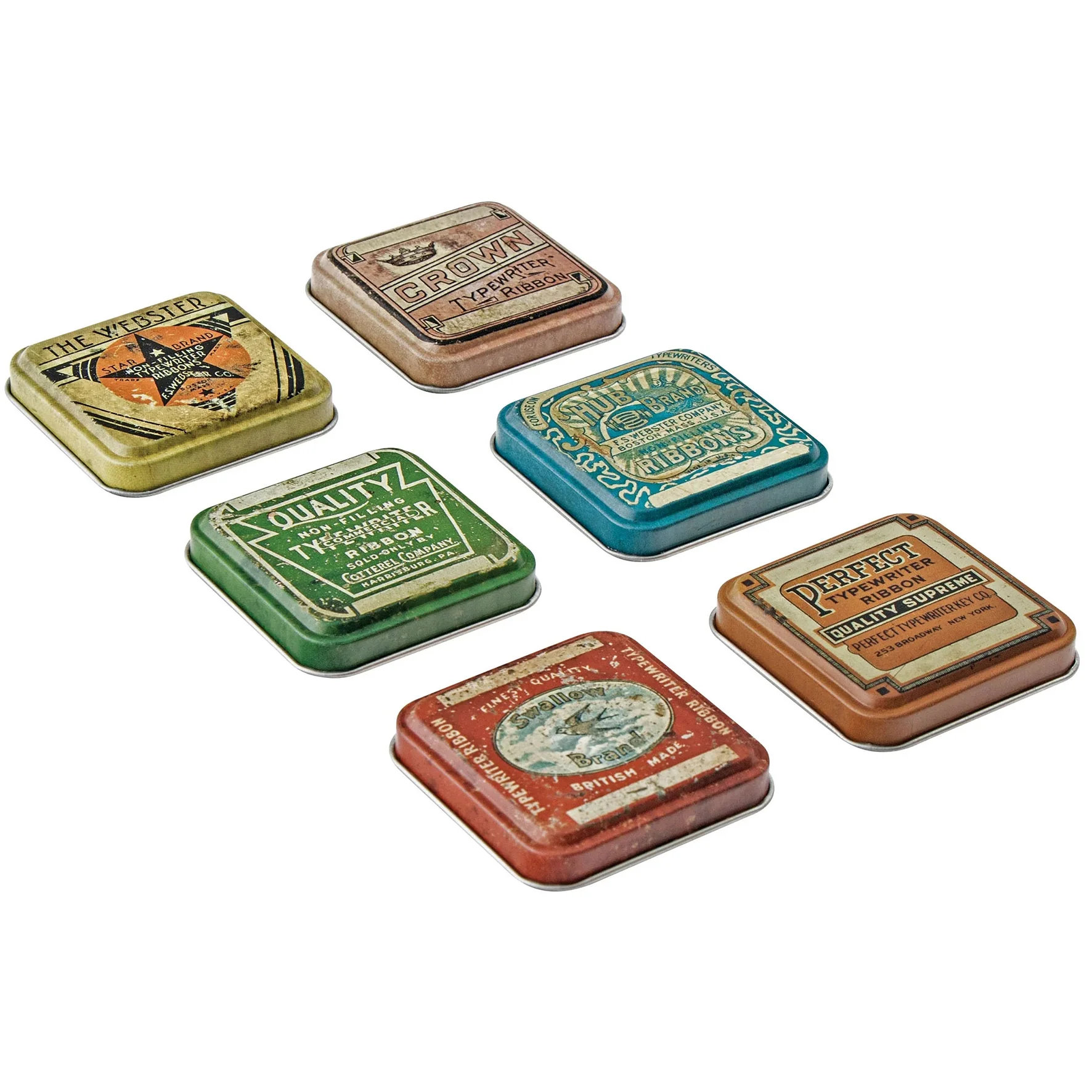 Idea-ology Tim Holtz Tin Tops- 6 Pcs - Image 2