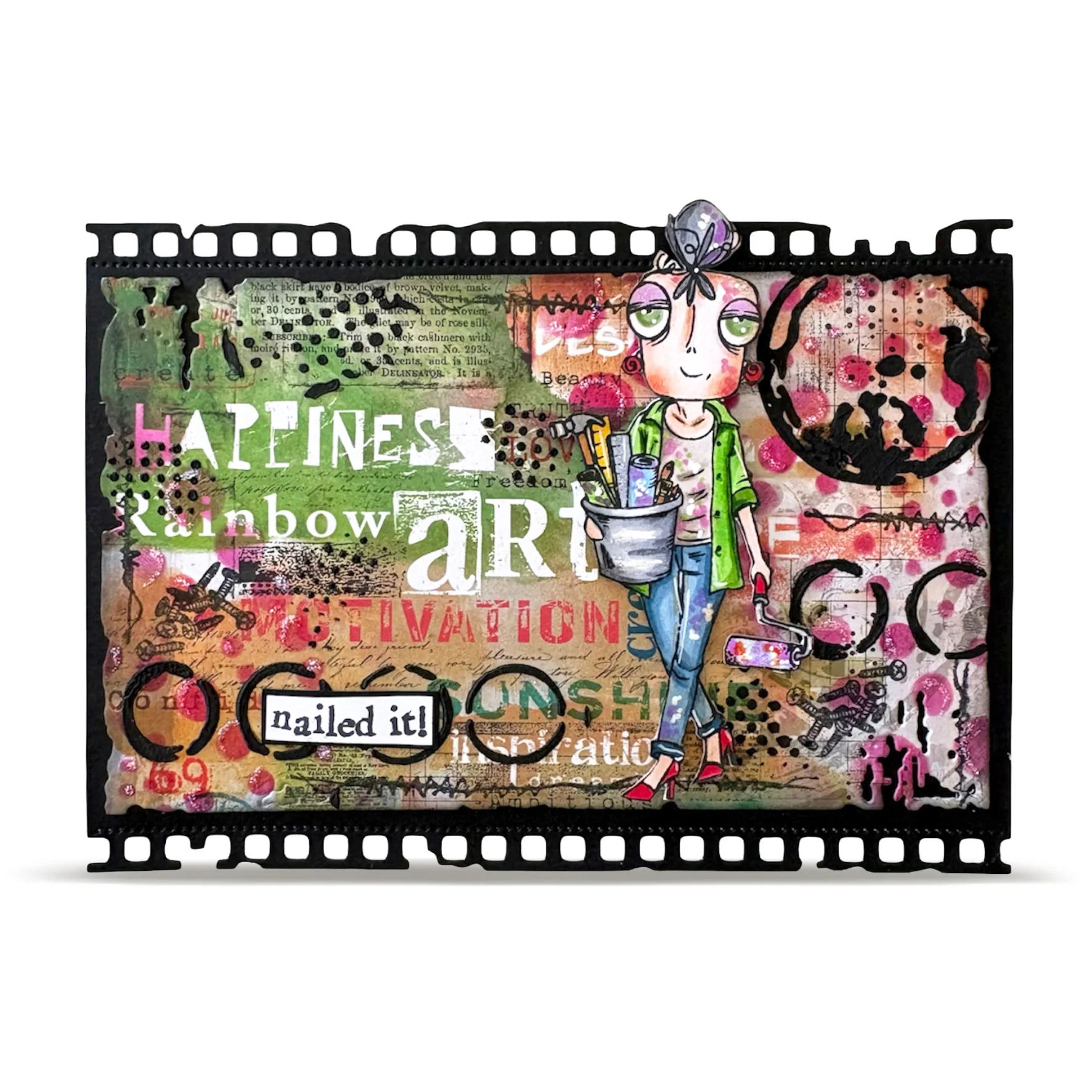 Janet Klein Miss Dee Stamps Bundle + Free Poster & Bio Cards - Image 39