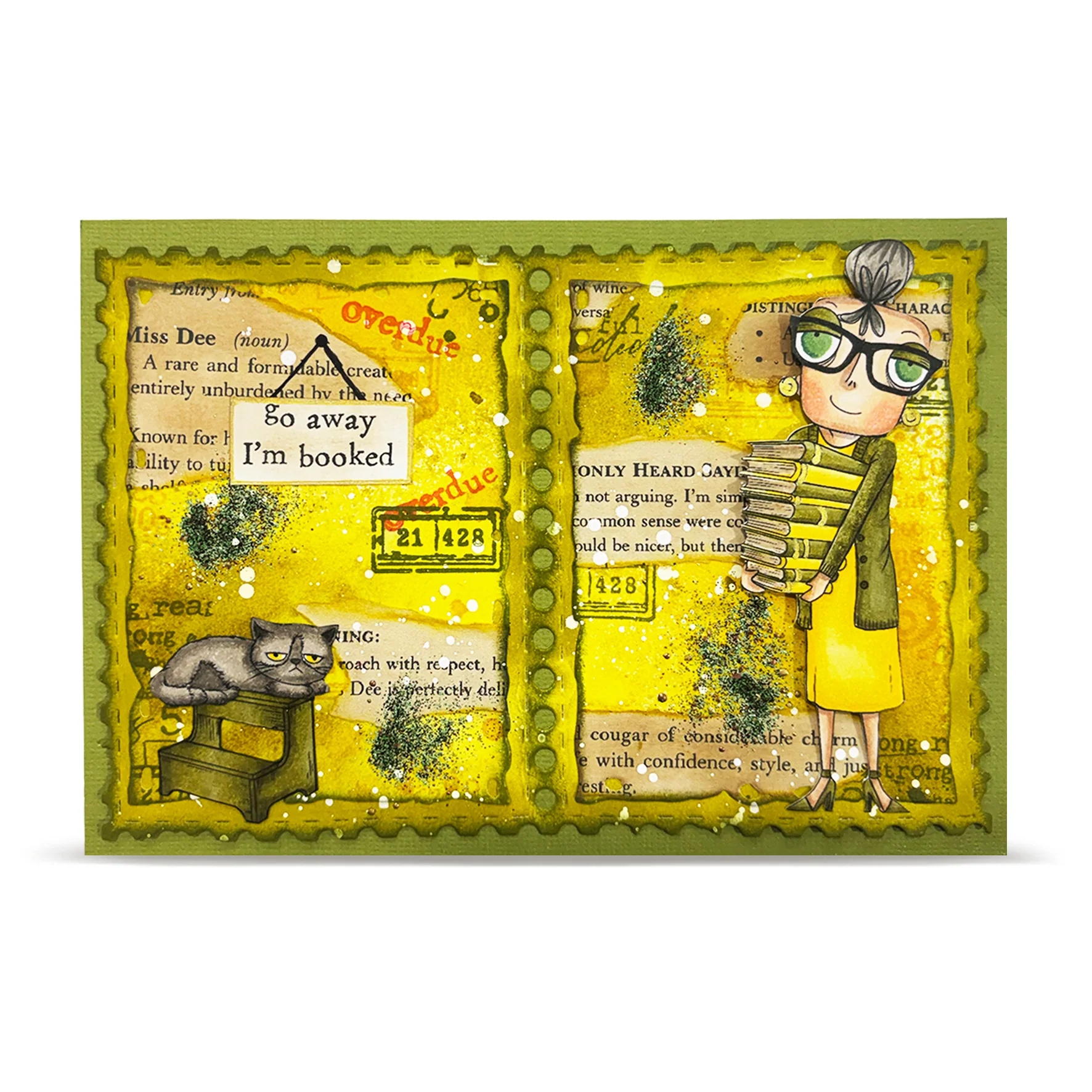 Janet Klein Miss Dee Stamps Bundle + Free Poster & Bio Cards - Image 46
