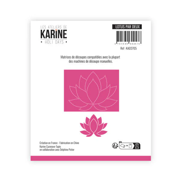 Les Ateliers De Karine Holi Days - Lotus by Two Die Set