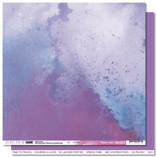 Les Ateliers De Karine Holi Days - Paper Fusion Violet (1pc)