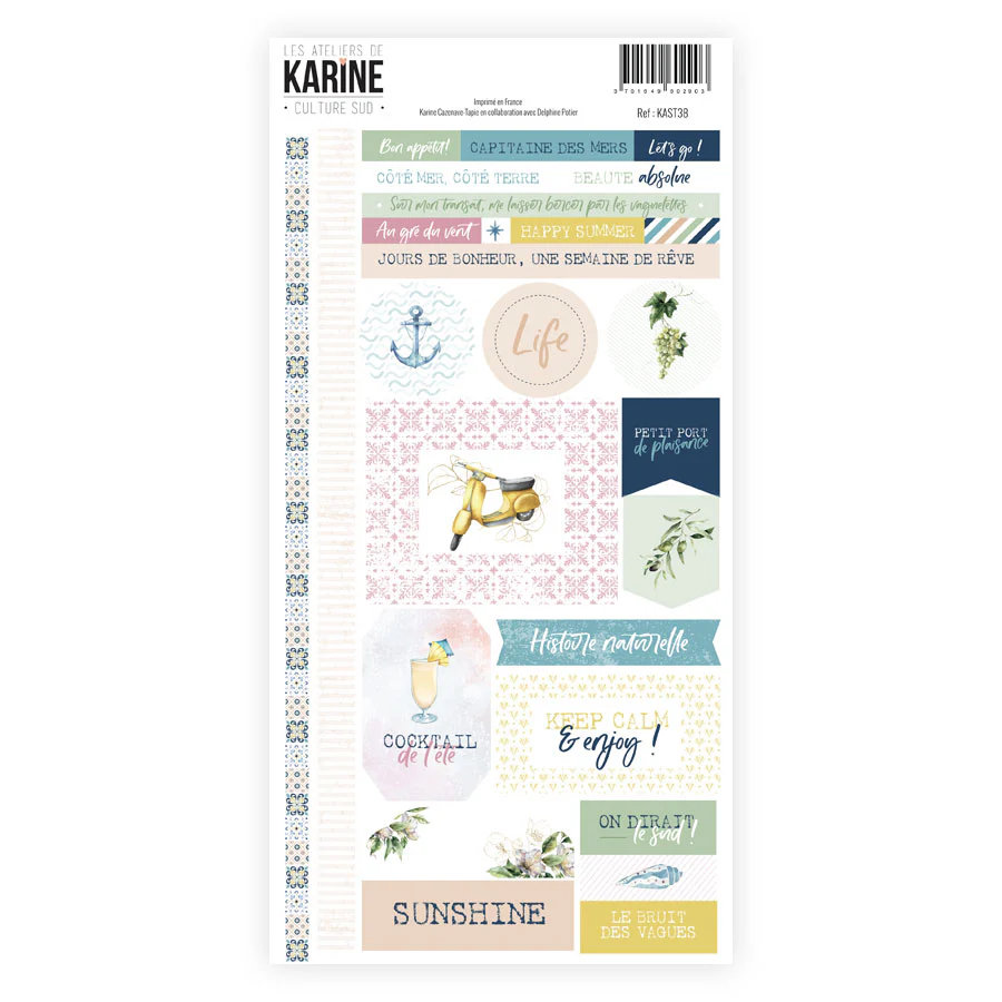 Les Ateliers De Karine Southern Culture - Stickers 15x30cm