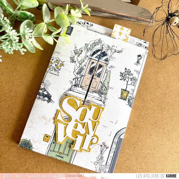 Les Ateliers De Karine Vintage Journal - 15x15cm Stencil - Des Chiffres & Des Lettres (Numbers & Letters) - Image 3