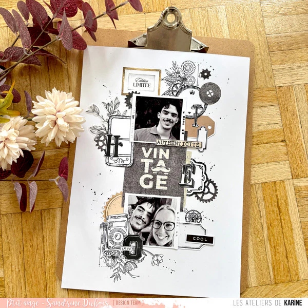 Les Ateliers De Karine Vintage Journal - Die Set - Vintage - Image 2