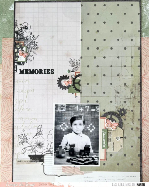 Les Ateliers De Karine Vintage Journal - Paper (1pc) - Herbier (Herbarium) - Image 2