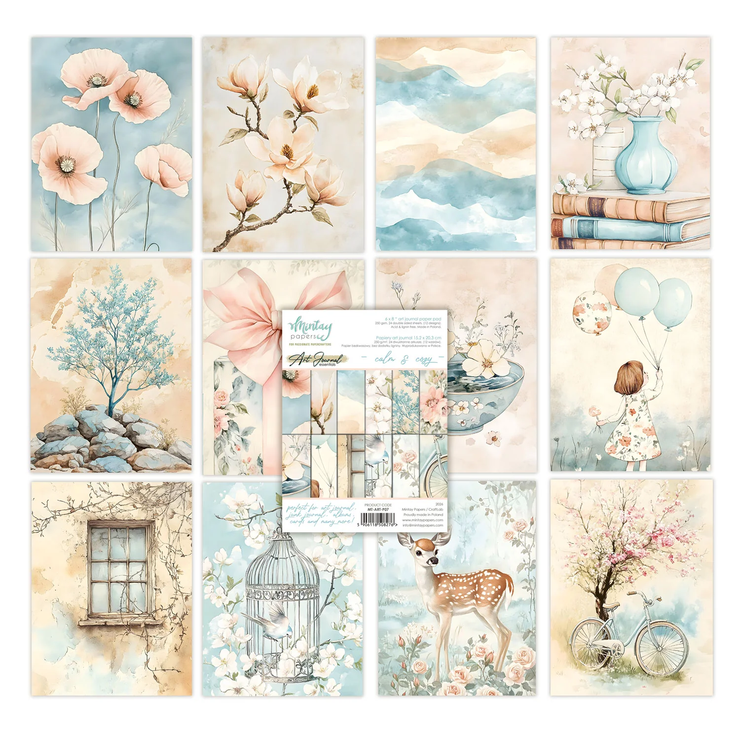 Mintay Art Journal Paper Pad 6x8 Inch Calm & Cozy - Image 2