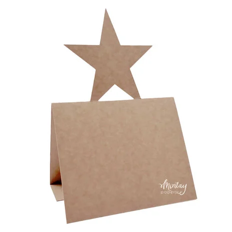 Mintay Basic Star Card Base Kraft (5pcs)
