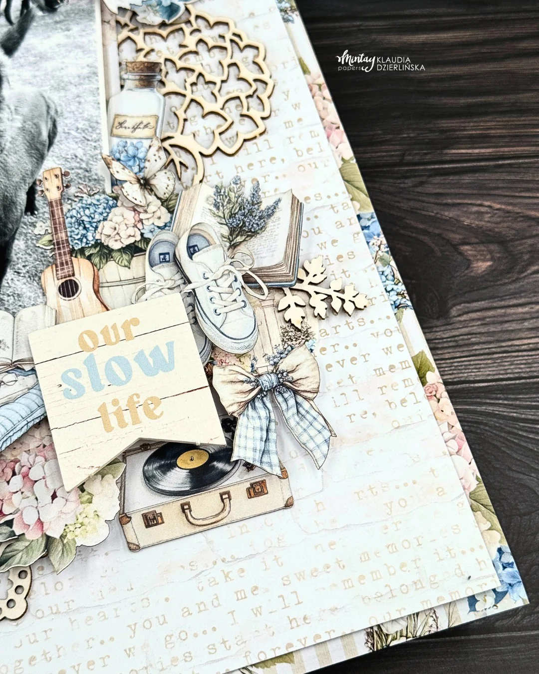 Mintay Cottage Heart 12x12 Inch Chipboard Ephemera Sheet - Image 2