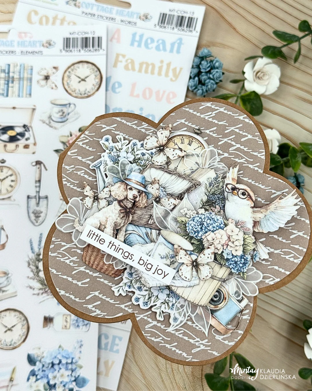 Mintay Cottage Heart 6x12 Inch Paper Sticker Bundle - Image 2