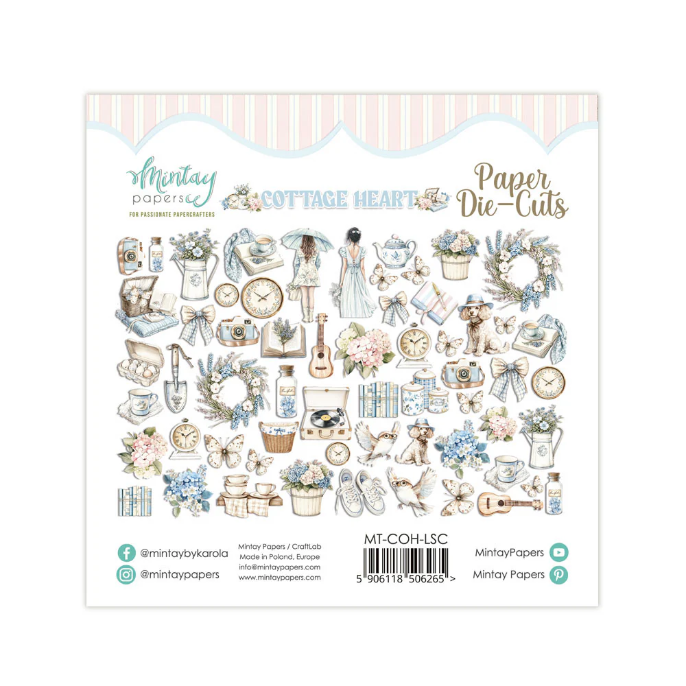 Mintay Cottage Heart Paper Die-Cuts (60pcs) - Image 2
