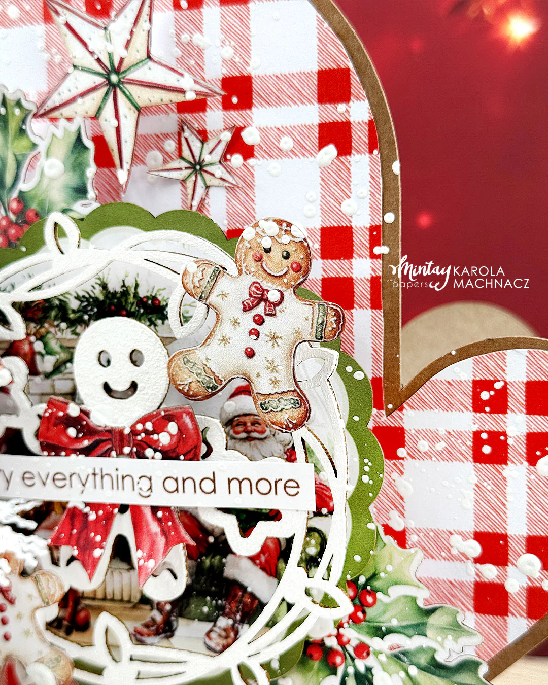 Mintay Holly Jolly 12x12 Inch Chipboard Ephemera Sheet - Image 2
