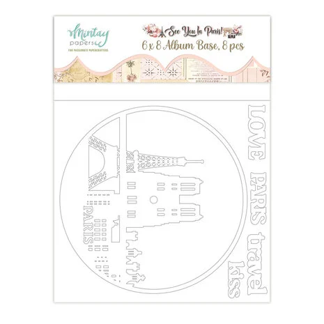 Mintay See You In Paris 6x8 Inch Album Base (8pcs)