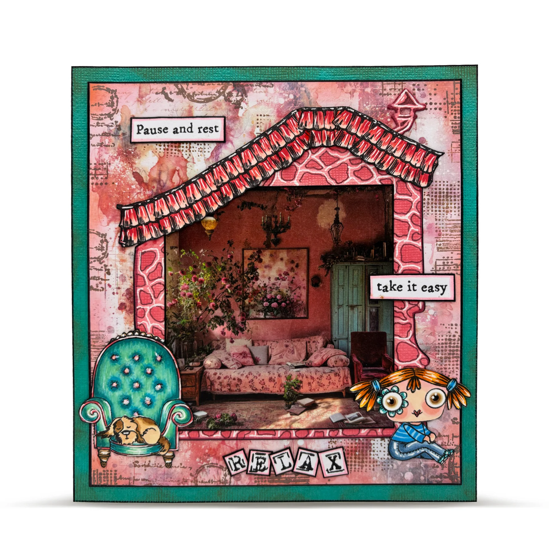 MT-131 - Washi Tape - Rosy Settee (Layer-It-Up!) - Image 2
